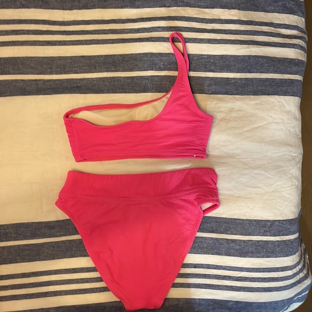 Pink Ribbed Bikini - Picture 6 of 6